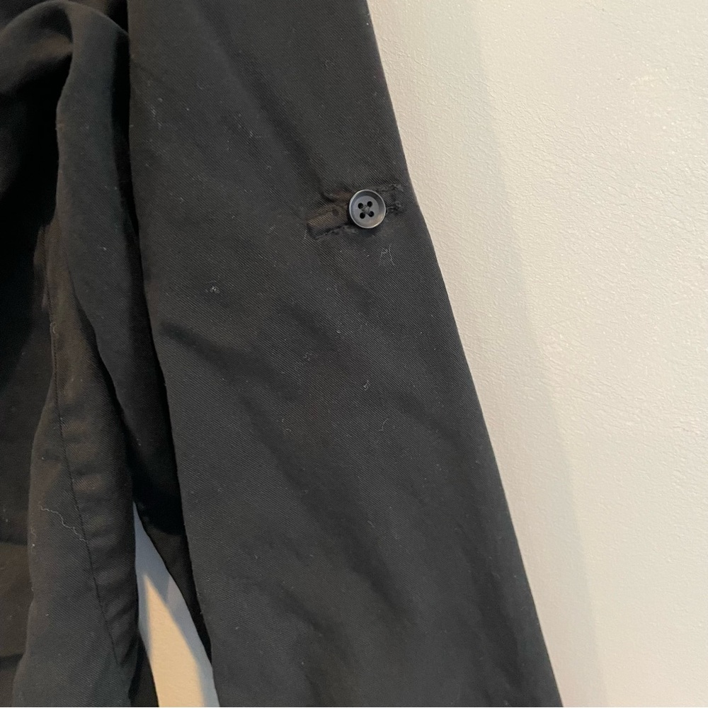 Mododoc Black Collarless Button Down Utility Shir… - image 8